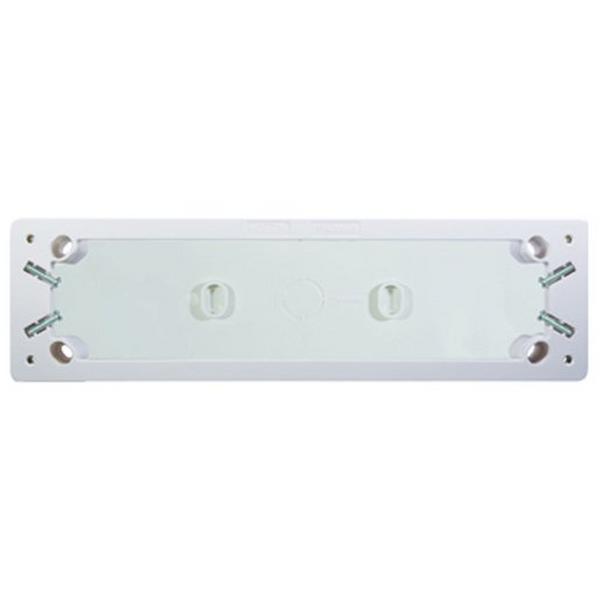 4X4 Mounting Block, With Backing Plate, Ideal Electrical Catalogue Switches Plugs Sockets Switches Surface Mounting Box - Construction Supplies Australia