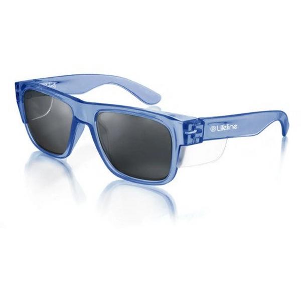 Glasses Blue Frame Polarised UV400 Lens Fusions, Ideal Electrical Catalogue Safety Personal Protection Protective Glasses - Construction Supplies Australia