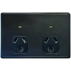GPO 2G AUTO SWITCH 10A 250V MATT BLACK