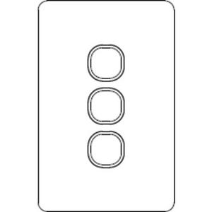 SWITCH PLATE 3G EMPTY PLATE