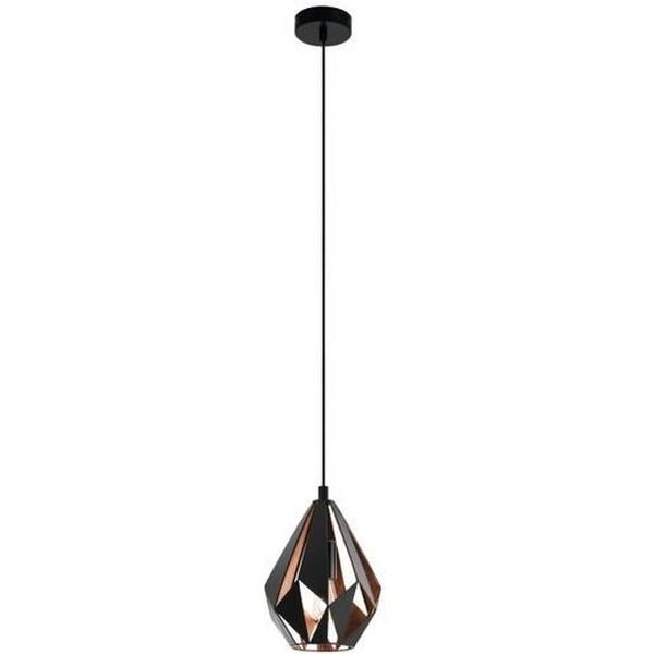 PENDANT 60W 1LT E27 BLACK/COP 2M SMALL CARLTON 1, Ideal Electrical Catalogue Light Fittings Pendant Luminaire Pendant Luminaire - Construction Supplies Australia