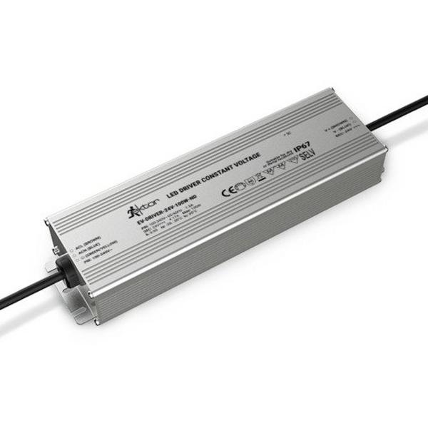 Driver Constant Voltage 100W 24V IP67 1M Flex And Plug, Ideal Electrical Catalogue Light Fittings Control Gear Led Driver - Construction Supplies Australia