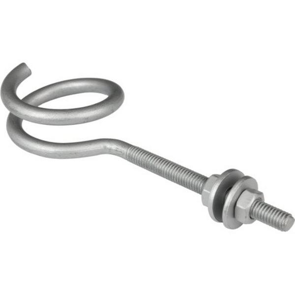 Digitek Pig Tail Hook Threaded Bolt With Nuts And Washer, Ideal Electrical Catalogue Cable Management Cable Support Cable Suspension Hook - Construction Supplies Australia