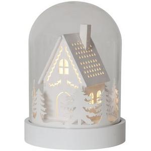 XMAS DECORATION KUPOL HOUSE DOME 17.5CM WHITE