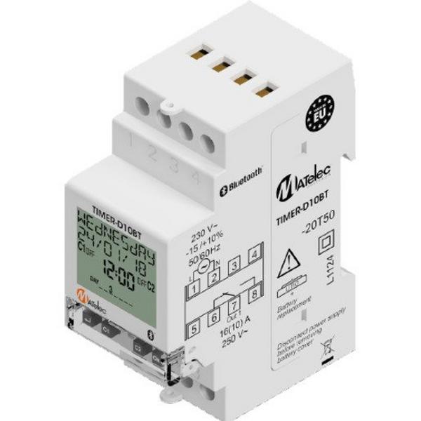 Time Clock LCd 1 R/O Bluetooth Programmable 24X7 - 240VAC, Ideal Electrical Catalogue Power Distribution Relays Timer Relay - Construction Supplies Australia