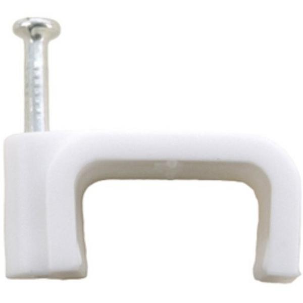 Cable Clip Flat 12mm For 1.5-2.5mm2 100Pk, Ideal Electrical Catalogue Wiring Accessories Cable Clip Cable Clip - Construction Supplies Australia