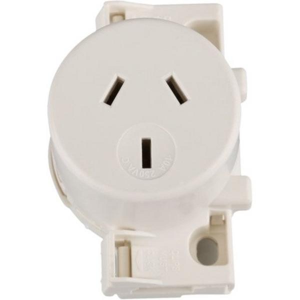 Surface Socket Plug Base Quick Connect Standard, Ideal Electrical Catalogue Switches Plugs Sockets Outlets Surface Socket - Construction Supplies Australia
