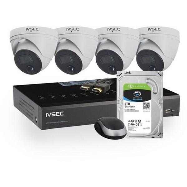 Ivsec Kit 4X8Mp Nc323Xd Ipcam +Nr308Xc Poe Nvr, 2Tb, Ideal Electrical Catalogue Av Security Detection Alarm Surveillance Video Surveillance System - Construction Supplies Australia