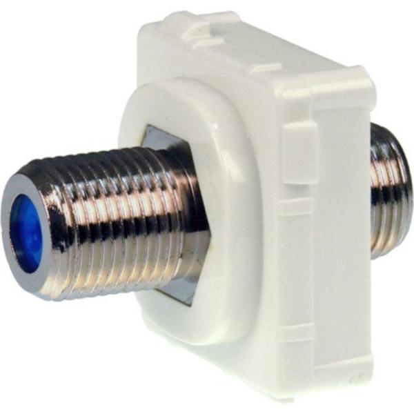 F Type Female To F Type Female Insert, Ideal Electrical Catalogue Av Security Detection Connector Coax Connector - Construction Supplies Australia