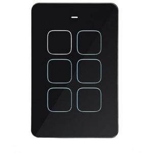 SENOA MULTI DIMMER SWITCH GLAS 6 BUTON 2D 2R 2BL 10A 230V WH