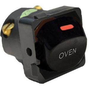 SWITCH MECHANISM 32A 250V LABELLED OVEN BLACK