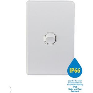 SWITCH HORIZONTAL 1 GANG 10AX 250V IP66