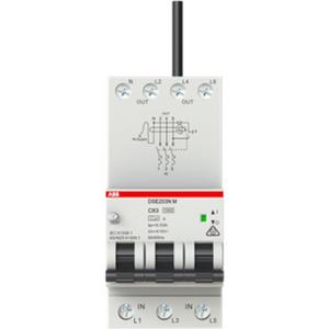 RCBO 3P+N 10KA 20A TYPE A 30MA C CURVE 3 MODULE CHASSIS MOUNT