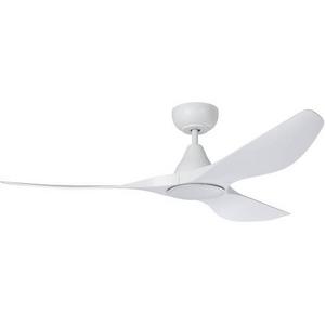 CEILING FAN 52 DC FAN LED TRI-COL WHITE SURF