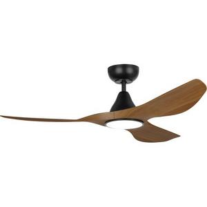CEILING FAN 48 DC FAN LED TRI-COL BURM TEAK/BLACK SURF