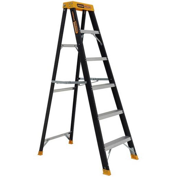 Single Sided A-Frame Ladder 6 Step (1.74M) Pro-Lite Fibreglass 150Kg Industrial, Ideal Electrical Catalogue Tools Instrumentation Ladder Scaffold Stepladder - Construction Supplies Australia