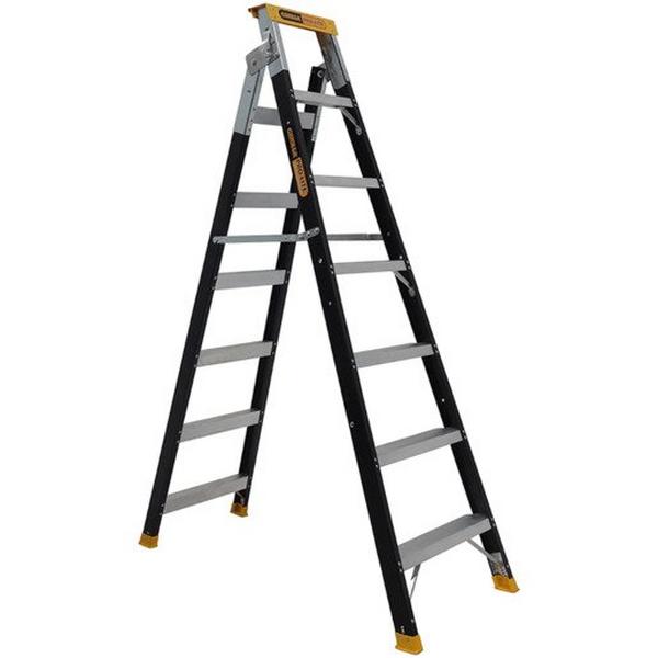 Dual Purpose Ladder 7 Step (2.05 - 3.74M) Pro-Lite Fibreglass 150Kg Industrial, Ideal Electrical Catalogue Tools Instrumentation Ladder Scaffold Stepladder - Construction Supplies Australia