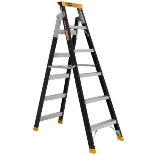 Dual Purpose Ladder 6 Step (1.75 - 3.13M) Pro-Lite Fibreglass 150Kg Industrial, Ideal Electrical Catalogue Tools Instrumentation Ladder Scaffold Stepladder - Construction Supplies Australia