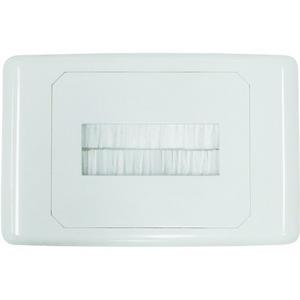 WALL PLATE NARROW OPENING WITH BRUSH DUST