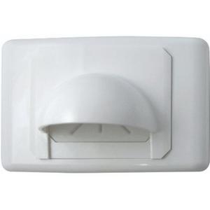 WALL PLATE - BULL NOSE WHITE