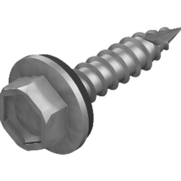 Hex Head Type 17 Roofing Screw - 12G X 25mm+Seal-200 Pk, Ideal Electrical Catalogue Hardware Screws Wood Timber Screw - Construction Supplies Australia