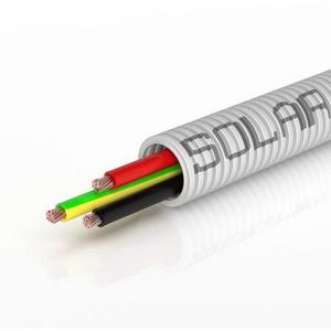 SOLARFLEX 25MM HD UV PRE-WIRED CONDUIT 2 X 4MM +E (60M)