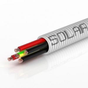 SOLARFLEX 25MM HD UV PRE-WIRED CONDUIT 4 X 4MM +E (30M)