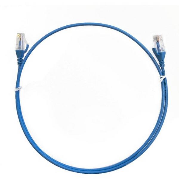 Patch Lead Cat 6 Ultra Thin LSZH 1.0M Blue, Ideal Electrical Catalogue Data Communications Copper Patch Cord Copper Twisted Pair - Construction Supplies Australia
