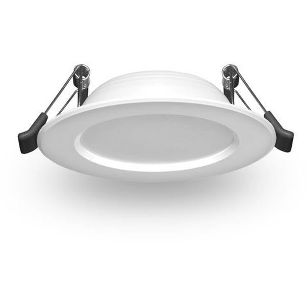 Downlight LED 9W Tri IP44 Dimmable 70mm White, Ideal Electrical Catalogue Light Fittings Downlight Downlight Spot Floodlight - Construction Supplies Australia