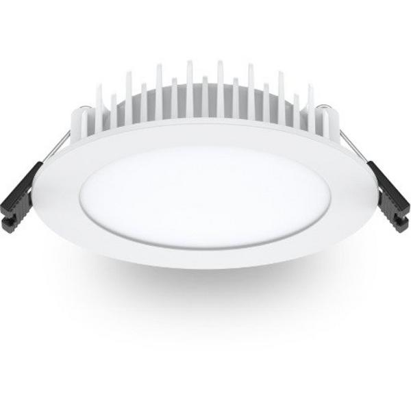 Downlight LED 8W Tri Dimmable 90mm White Flush, Ideal Electrical Catalogue Light Fittings Downlight Downlight Spot Floodlight - Construction Supplies Australia