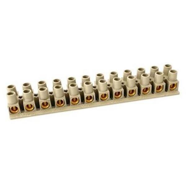 30 Amp Terminal Strip 12 Way, Ideal Electrical Catalogue Wiring Accessories Terminal Block Single And Multi Pole Terminal Strip - Construction Supplies Australia