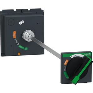 ROTARY HANDLE EXT 400-630 BLACK