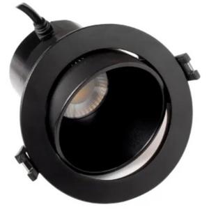 DOWNLIGHT LED 8W TRI DIM TILT IP44 BLK