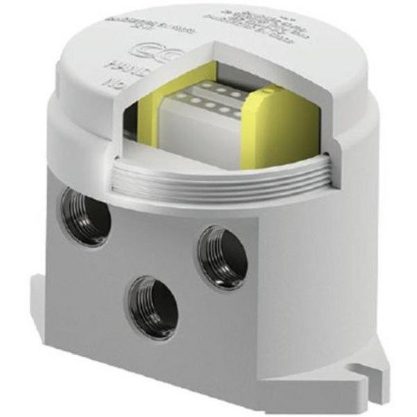 Junction Box 3 Way 25mm Bottom Entry 6X10mm Bridged Pairs+2 Earth, Ideal Electrical Catalogue Wiring Accessories Junction Box Junction Box - Construction Supplies Australia