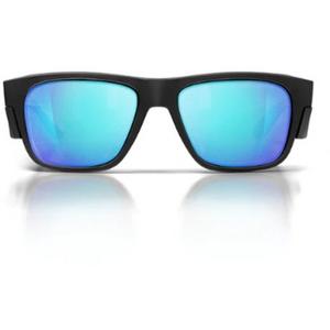 FUSIONS MATTE BLACK FRAME/MIRROR BLUE POLARISED UV400