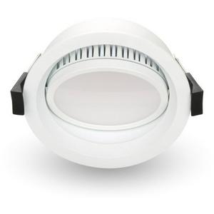 DOWNLIGHT LED 10W TRI IP44 DIM TILT 110MM WHITE ADJ GIMBAL