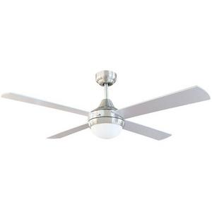 CEILING FAN TEMPO PLUS 48"/ 1220MM 4 BLD PLY CHROME W/LIGHT