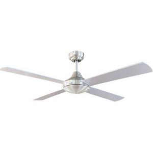 CEILING FAN TEMPO PLUS 52"/1320MM 4 BLD PLY CHROME WO/LIGHT