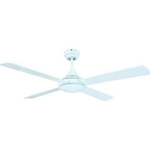 CEILING FAN TEMPO PLUS 48"/ 1220MM 4 BLD PLY WHITE WO/LIGHT