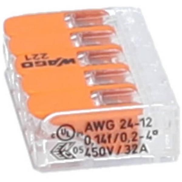 Classic Splicing Connector 5 Wire 4mm 40Pc, Ideal Electrical Catalogue Wiring Accessories Terminal Block Push In Terminal - Construction Supplies Australia