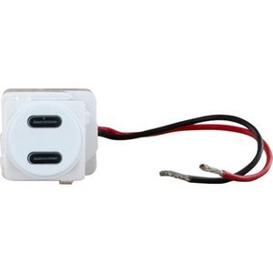 EXCEL LIFE USB CHARGER MECHANISM TYPE C+C 3A WHITE