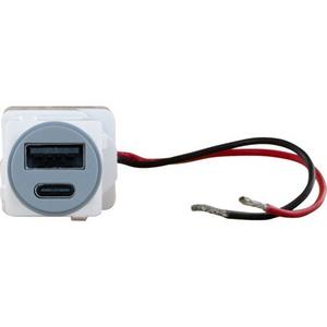 EXCEL LIFE USB CHARGER MECHANISM TYPE A+C 3A URBAN GREY