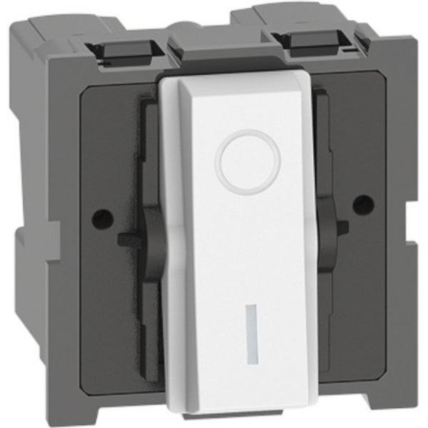 LIVING NOW DOUBLE POLE 32AX 1 WAY 2 MODULE SWITCH WHITE, Ideal Electrical Catalogue Switches Plugs Sockets Push Button Switch Mechs - Construction Supplies Australia