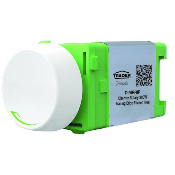 Dimmer Rotary Trailing 300W Riple Resist, Ideal Electrical Catalogue Switches Plugs Sockets Mechanisms Dimmer Mechs - Construction Supplies Australia