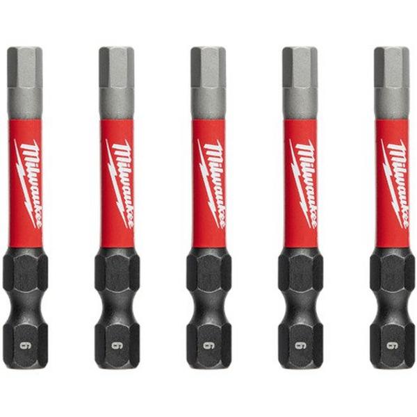Power Bit Hex 6mm 50mm 5 Pack, Ideal Electrical Catalogue Tools Instrumentation Hand Tools Screwdriver Crosshead - Construction Supplies Australia