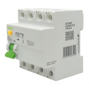 RCD 6KA 4P 63 AMP 415V 30MA TYPE A 4 MOD