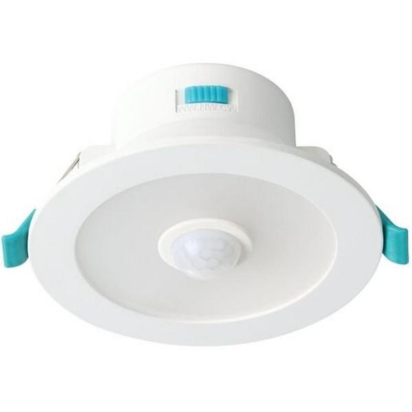 D/L 9W Tri-Col LED White W/Sens Rippa, Ideal Electrical Catalogue Light Fittings Downlight Downlight Spot Floodlight - Construction Supplies Australia