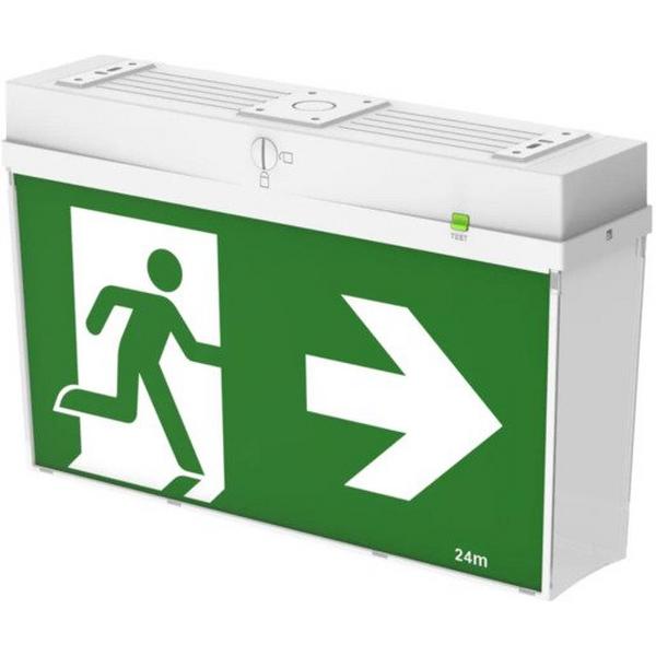 Bardic All-In-One Exit LED Exit Luminaire, Ideal Electrical Catalogue Light Fittings Emergency Exit Emergency Luminaire - Construction Supplies Australia