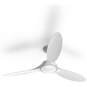 CEILING FAN BRONTE 54IN/1370MM 3 BLD ABS WHITE WO/LIGHT