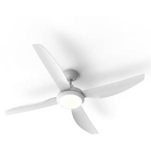 CEILING FAN SANUR 52IN/1320MM 4 BLD ABS WHITE WO/LIGHT
